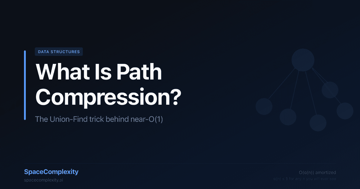 What Is Path Compression? The Union-Find Trick Behind Near-O(1)