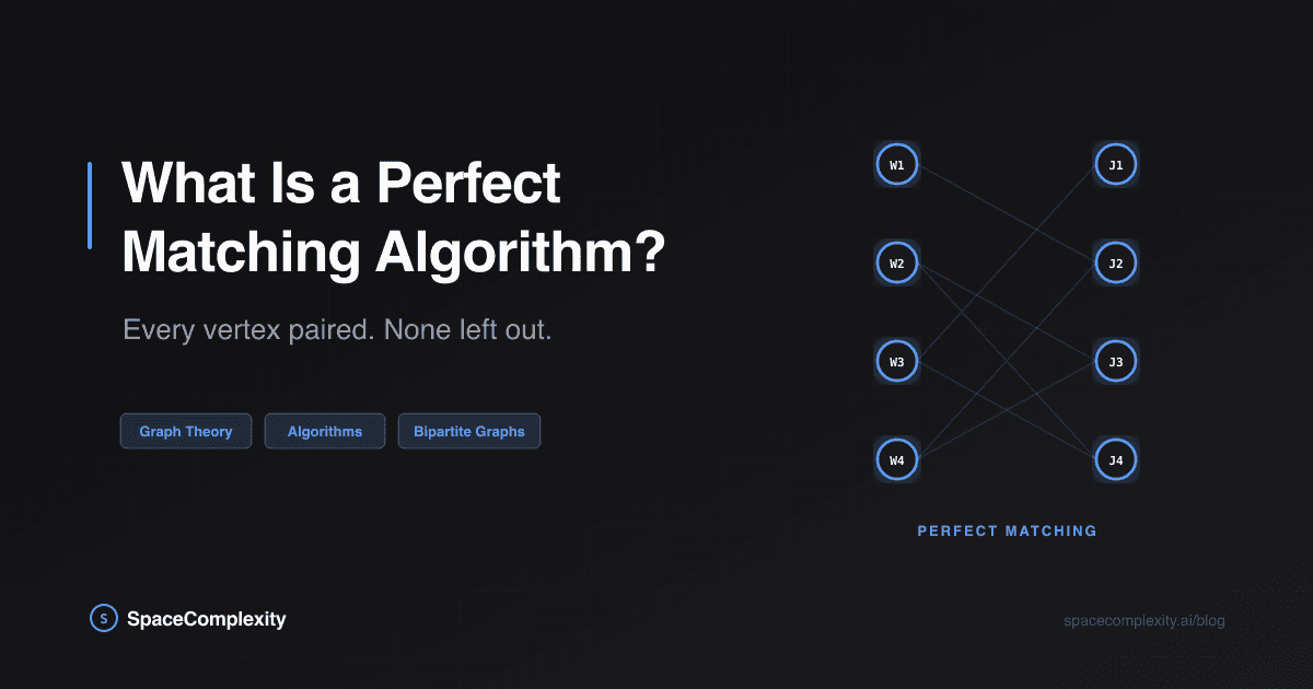 What Is a Perfect Matching Algorithm? Every Vertex Paired, None Left Out