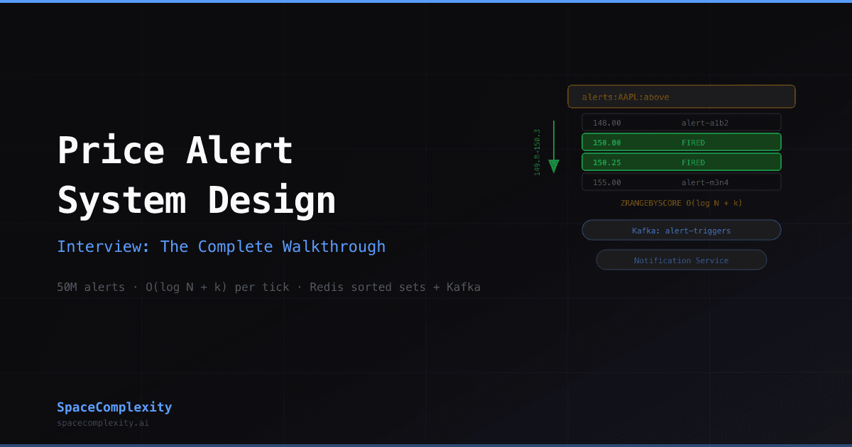 Price Alert System Design Interview: The Complete Walkthrough