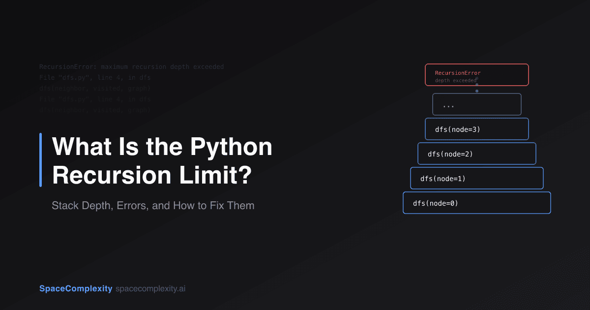 What Is the Python Recursion Limit? Stack Depth, Errors, and How to Fix Them