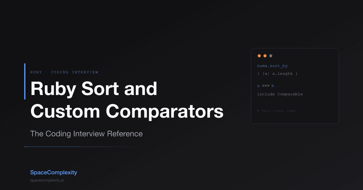 Ruby Sort and Custom Comparators: The Coding Interview Reference