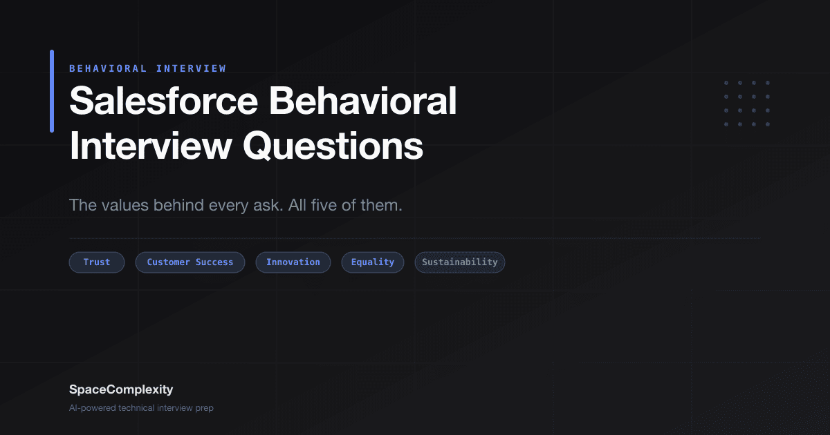 Salesforce Behavioral Interview Questions: The Values Behind Every Ask