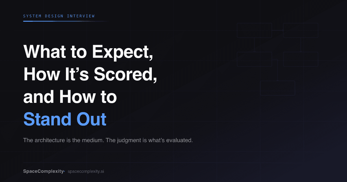 System Design Interview: What to Expect, How It's Scored, and How to Stand Out