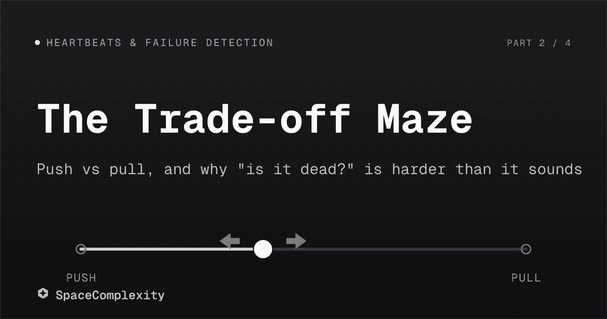 The Trade-off Maze — Push vs Pull, and Why "Is It Dead?" Is Harder Than It Sounds