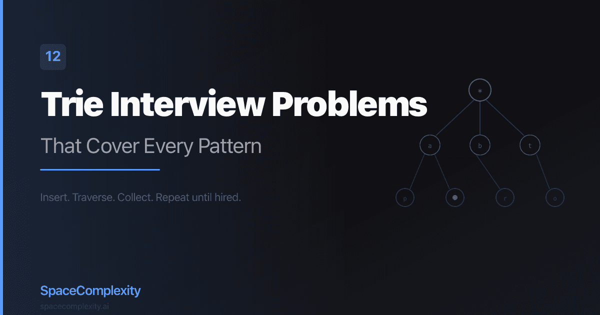 Trie Interview Problems: 12 That Cover Every Pattern