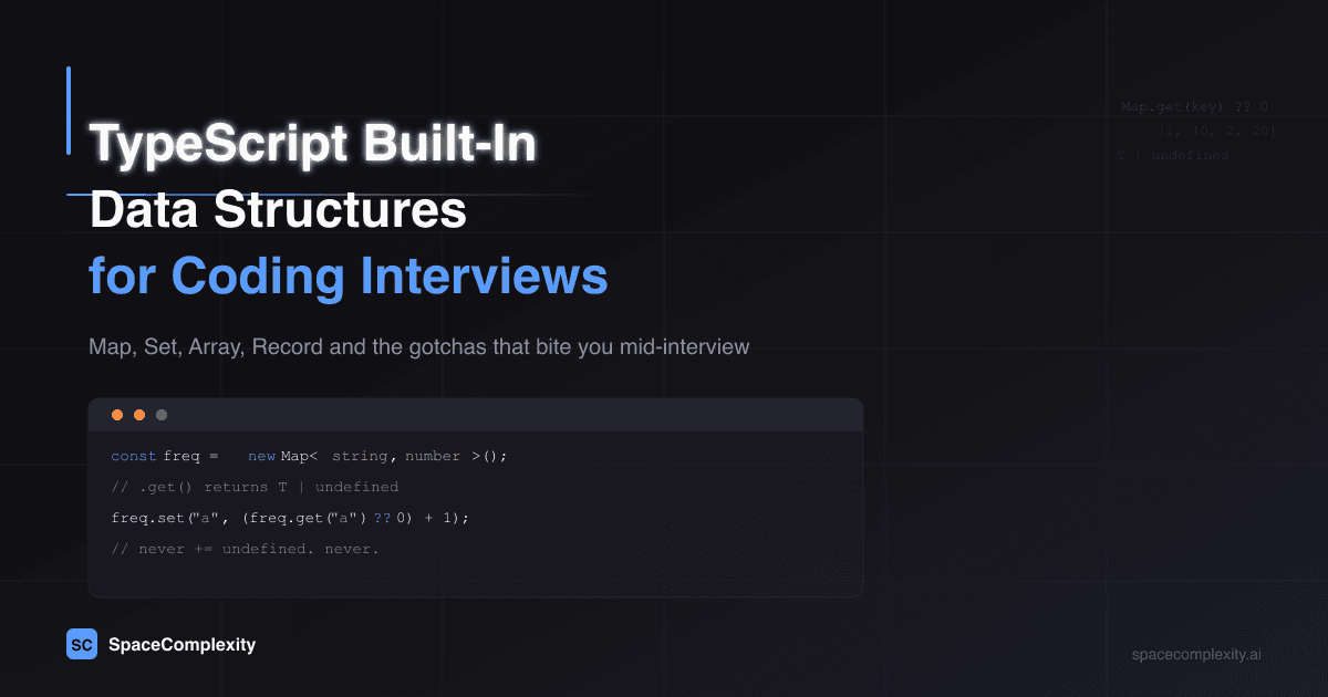 TypeScript Built-In Data Structures for Coding Interviews