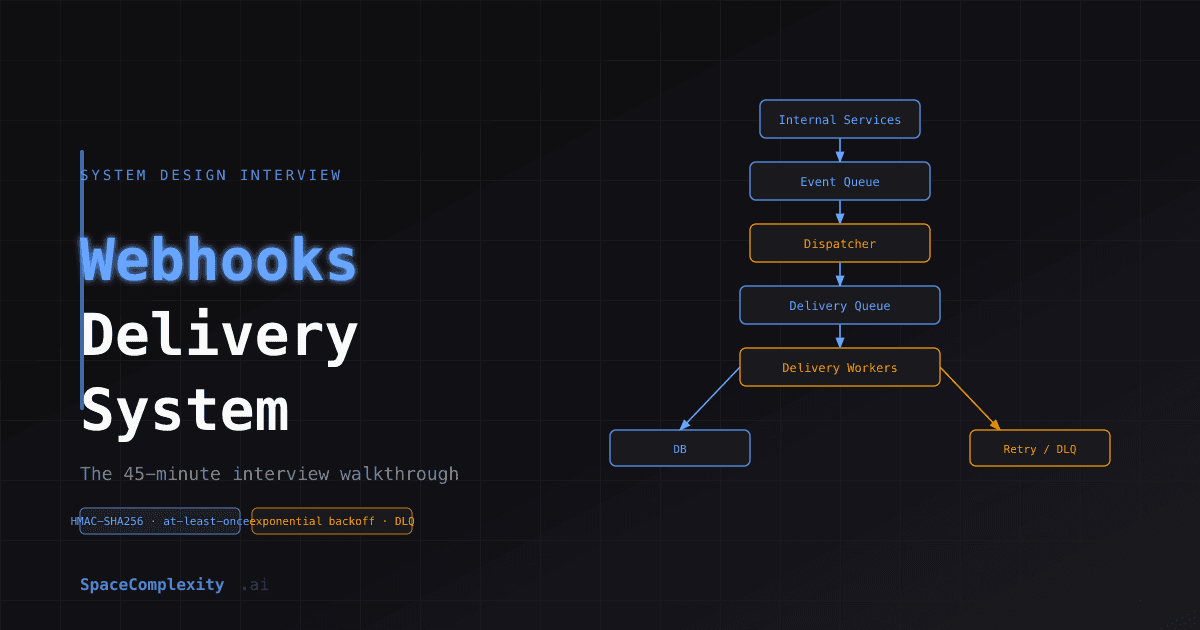 Design a Webhooks Delivery System: The 45-Minute Interview Walkthrough