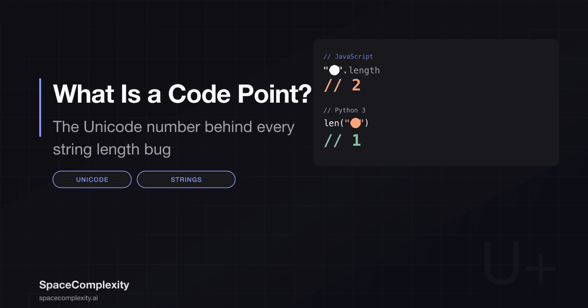 What Is a Code Point? The Unicode Number Behind Every String Length Bug