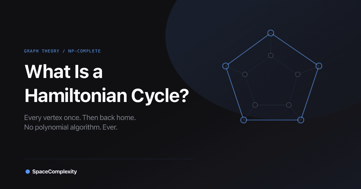 What Is a Hamiltonian Cycle? Every Vertex Once, Then Back Home