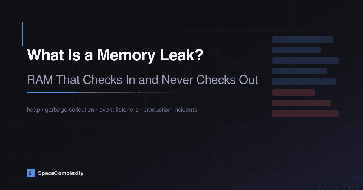 What Is a Memory Leak? RAM That Checks In and Never Checks Out
