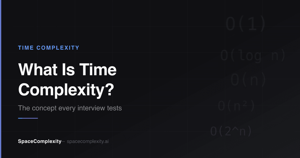 What Is Time Complexity? The Concept Every Interview Tests