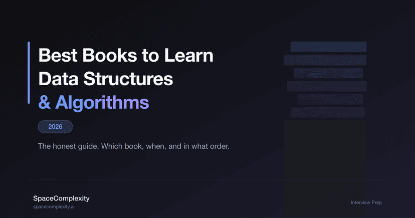 Best Books to Learn Data Structures and Algorithms (2026) · SpaceComplexity